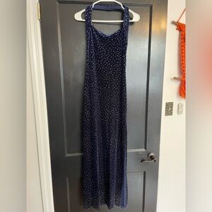 Vintage Y2K Whimsigoth Formal Starry Night Prom Bodycon Dress